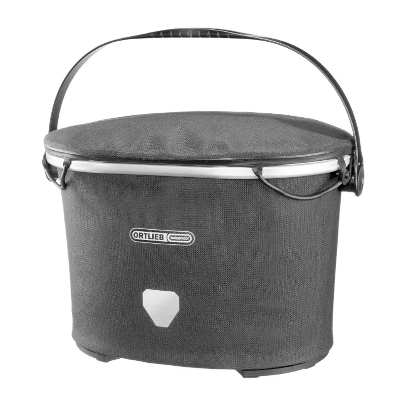 Ortlieb Up-Town Urban Handlebar Basket in Grey